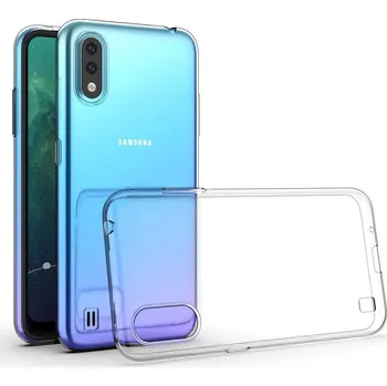 Náhradní díl pro mobilní telefon Samsung Galaxy A01 - průsvitný ultratenký silikonový kryt