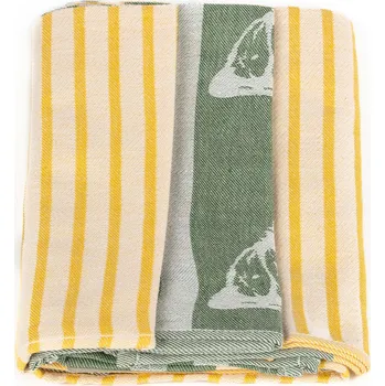 Utěrka Kuchyňské utěrky EGYPTSKÁ BAVLNA U02 CITRÓNY, žluto-zelená, 3 kusy, 50x70cm