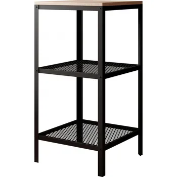 Šatní skříň Nábytek PEGAS s.r.o. Regál Rolin Černý+Sonoma