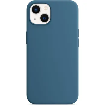Náhradní kryt pro mobilní telefon engaroGuard iPhone 13 mini Silikonové pouzdro s MagSafe - Blue Jay design (modré)