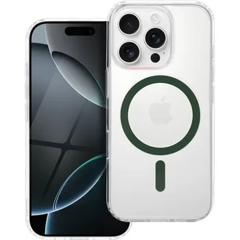 Náhradní kryt pro mobilní telefon Kryt Drop Glue Colorful Ring Mag Cover s Magsafe iPhone 16 dark Green