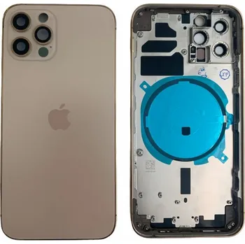 Náhradní kryt pro mobilní telefon Apple iPhone 12 Pro - Zadní housing (Gold)