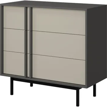 Komoda Jurek Meble Komoda Alsy 8 Zvolte barevné provedení: antracit/světle béžová