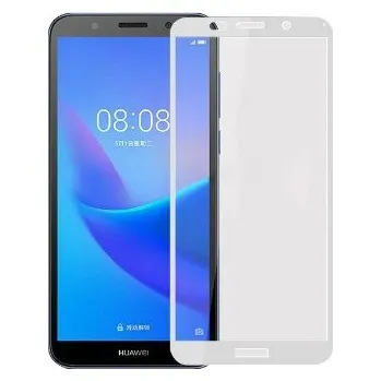 Full Glue 3D tvrzené ochranné sklo pro Huawei Y5 2018 - bílé