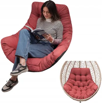 Podsedák Polštář na zahradní houpačku Voděodolná poduška na křeslo kokon 120 x 100 cm