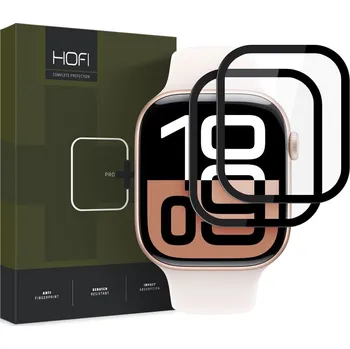 Náhradní kryt pro mobilní telefon 2ks v balení, set hodinek Hofi Hybrid Pro+ 2-Pack Apple Watch 10 (42 mm) black