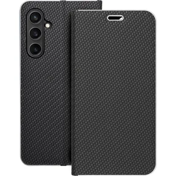 Náhradní kryt pro mobilní telefon Kryt LUNA Book Carbon Samsung Galaxy S23 FE černý