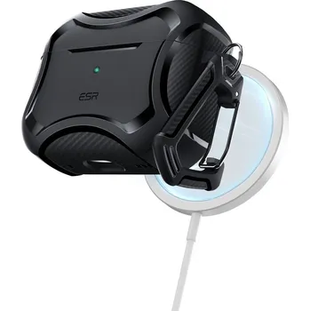 Náhradní kryt pro mobilní telefon Pouzdro/kryt ESR Cyber Armor Halolock Magsafe Apple AirPods Pro 1/2 black