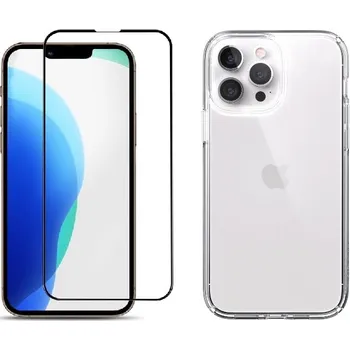 Náhradní díl pro mobilní telefon 2PACK - 3D ochranné sklo + průhledný kryt pro iPhone 13 Pro Max