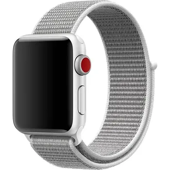 Řemínek na hodinky Nylonový řemínek pro Apple Watch (42/44/45 mm) silver