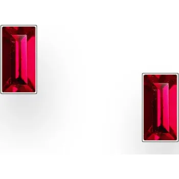 Náušnice Stříbrné náušnice Crystal GARNET