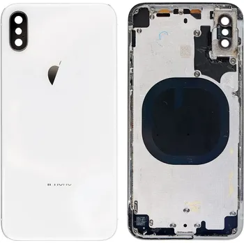 Náhradní kryt pro mobilní telefon Apple iPhone X - Zadní housing (White)