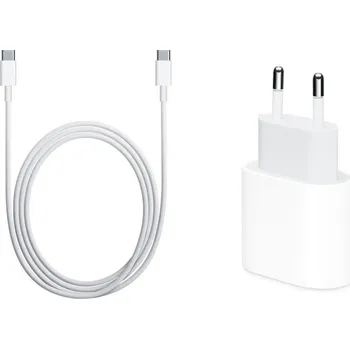 Rychlonabíječka pro iPhone - 20W adaptér USB-C a 2m kabel USB-C / USB-C