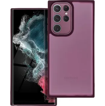 Náhradní kryt pro mobilní telefon Kryt Variete Case Samsung Galaxy S22 Ultra fialový