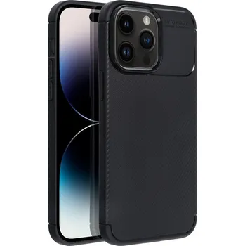 Náhradní kryt pro mobilní telefon Kryt Carbon Premium Pouzdro iPhone 14 Pro Max černý