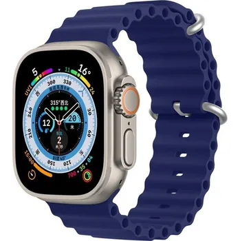 Řemínek na hodinky Řemínek Dux Ducis Strap Ocean Wave Silicone Apple Watch 38 / 40 / 41 mm Blue