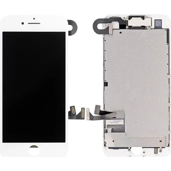 Bílý displej LCD iPhone 7 s přední kamerou + proximity senzor OEM (bez home button)