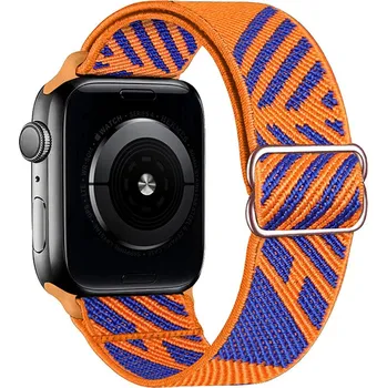 Módní doplněk Scrunchie řemínek pro Apple Watch (38/40/41mm) Blue orange