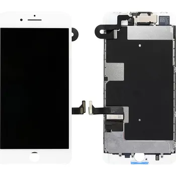 Bílý displej LCD iPhone 8 Plus s přední kamerou + proximity senzor OEM (bez home button)