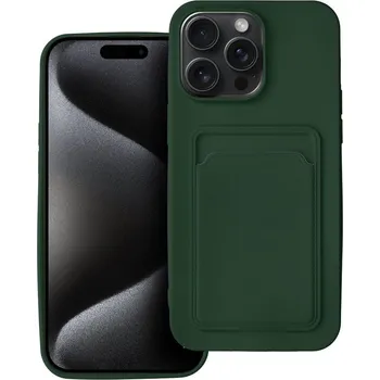 Náhradní kryt pro mobilní telefon Kryt Card Case iPhone 15 Pro Max Green
