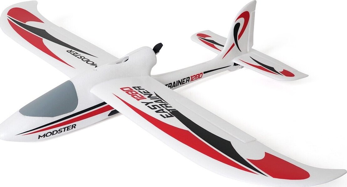 MODSTER Easy Trainer 1280 V2 Mode1 Electric Motor High Wing RTF 1280m - expresní doprava