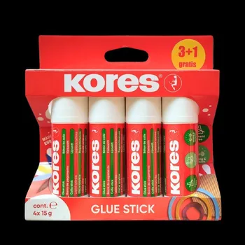 KORES Lepicí tyčinka 15 g - multipack 3+1
