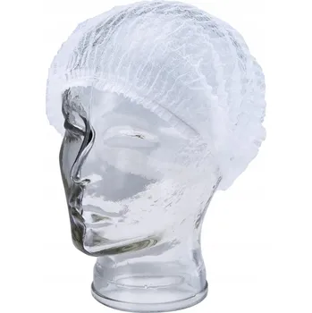 Čepice Čepice, 52 cm, fleecová, bílá, 100 ks/balení