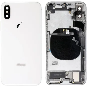 Náhradní kryt pro mobilní telefon Apple iPhone XS Max - Zadní housing s předinstalovanými díly (White)