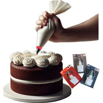 Cukrářský sáček PŘÍSLUŠENSTVÍ KE ZDOBENÍ DORTŮ na těsto, 7 trysek OLDMAN, různé koncovky