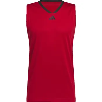 Pánské tílko Pánské Tílko ADIDAS 3-STRIPES TANK JN4746 – Červená XL