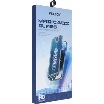 Náhradní kryt pro mobilní telefon Ochranné sklo 6D Pro Veason Easy-Install Glass - iPhone 16 Plus Black