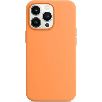 Náhradní kryt pro mobilní telefon engaroGuard iPhone 13 Pro Silikonové pouzdro s MagSafe - Marigold design (oranžové)