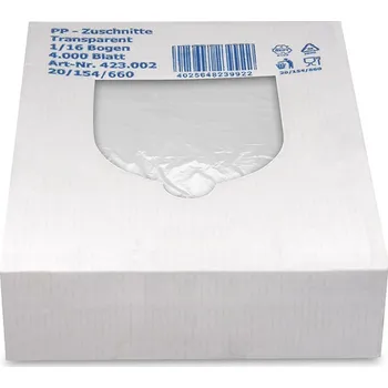 Potravinová fólie Přířezy celofánové 18 x 24 cm, (1/16), 4000 ks