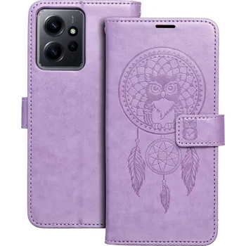 Náhradní kryt pro mobilní telefon Kryt MEZZO Book Xiaomi Redmi Note 12 4G fialový