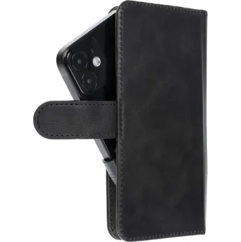 Náhradní kryt pro mobilní telefon Kryt Universal Book Case Common Size S iPhone 12 / 13 / Samsung Galaxy S6 / A5 2016 / Xcover 4 / S22 / Huawei P8 2017 Black