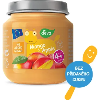 Dětská výživa DEVA Ovocný příkrm Mango a Jablko