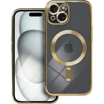 Náhradní kryt pro mobilní telefon Kryt Electro Mag Cover Case s Magsafe iPhone 15 gold