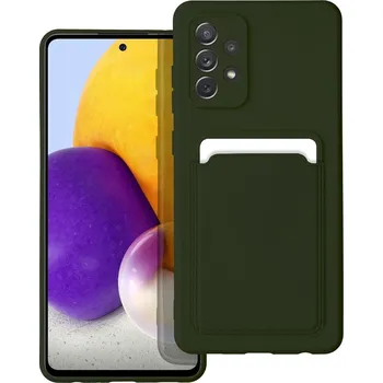 Náhradní kryt pro mobilní telefon Kryt Forcell Card Case Samsung Galaxy A72 zelený