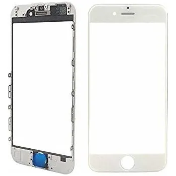 Náhradní kryt pro mobilní telefon Oleofobní náhradní bílé přední sklo s rámem na iPhone 6