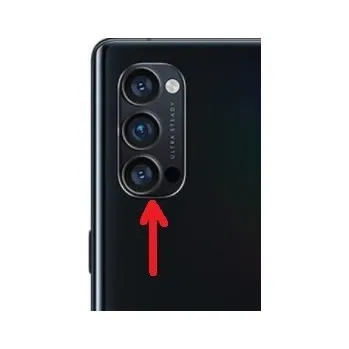 Náhradní sklo zadní kamery - OPPO Reno4 Pro 5G