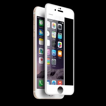 3D Crystal UltraSlim - bílé tvrzené ochranné sklo iPhone 6/6S