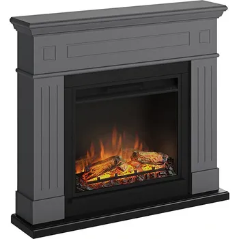 Tagu elektrický krb Larsen Solid Grey, 1500 W, LED