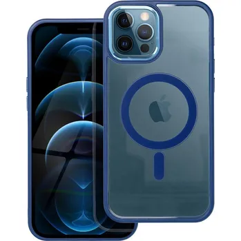 Náhradní kryt pro mobilní telefon Kryt Color Edge Mag Cover s Magsafe iPhone 12 Pro Max tmavě modrý