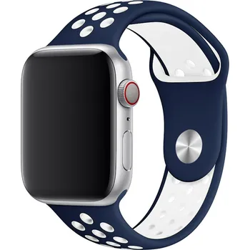 Řemínek na hodinky Řemínek pro Apple Watch (38/40/41 mm) Sport, Blue-white (velikost L)