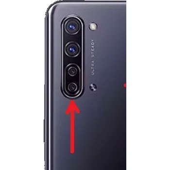 Náhradní sklo zadní kamery - OPPO Find X2 Lite 5G