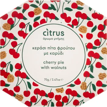 Tradiční chioská oplatka s višněmi a vlašskými ořechy 70g CITRUS