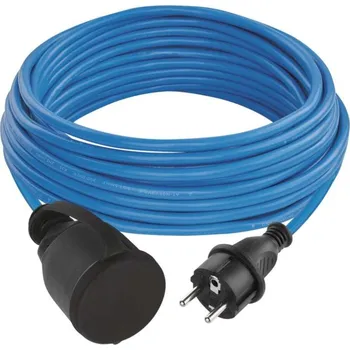 elektrický kabel EMOS Weatherproof prodlužovací kabel 10 m / 1 zásuvka / černý / PVC / 230 V / 1,5 mm2