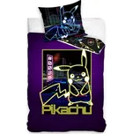 Svítící povlečení Pokémon Pikachu Neonová Show