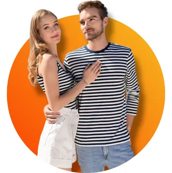 Pánské tričko Tričko MALIFINI SAILOR, barva bílá - námořní modrá, velikost 3XL