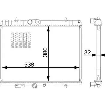 Chladič motoru Chladič, chlazení motoru MAHLE CR 1601 000S